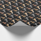 Cadeau Papier d'emballage de chevaux de Saddlebred Gaited (Coin)