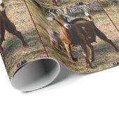 Cadeau Papier d'emballage de chèvres adorables (Coin rond)