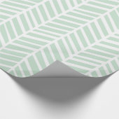 Cadeau Papier d'emballage de Chevron - menthe (Coin)