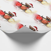 Cadeau Papier d'emballage de chien de chiwawa de Noël (Coin)