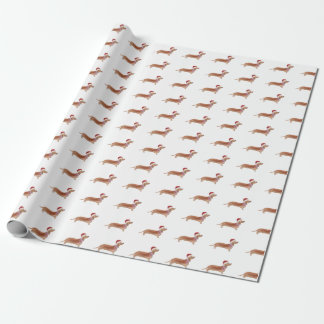 Cadeau Papier d'emballage de chien de saucisse de teckel
