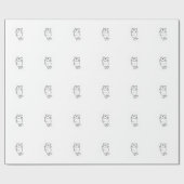 Cadeau Papier d'emballage de chinchilla (Plat)