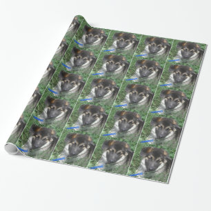 Cadeau Papier d'emballage de chiot de berger allemand