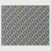 CADEAU PAPIER D'EMBALLAGE DE CHIOT DOUX DE HAVANESE (Plat)