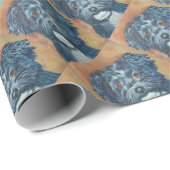 CADEAU PAPIER D'EMBALLAGE DE CHIOT DOUX DE HAVANESE (Coin rond)