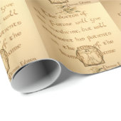 Cadeau Papier d'emballage de chiropractie (Coin rond)