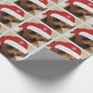 Cadeau Papier d'emballage de chiwawa de Noël