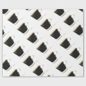 Cadeau Papier d'emballage de ciel de café express (Plat)