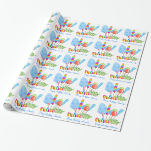 Cadeau Papier d'emballage de cirque de sucrerie - garçon
