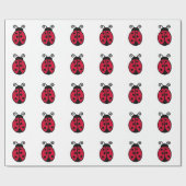 Cadeau Papier d'emballage de coccinelle (Plat)
