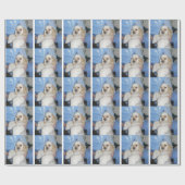 Cadeau Papier d'emballage de cocker (Plat)