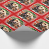 Cadeau Papier d'emballage de cocker rouge (Coin)