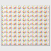 Cadeau Papier d'emballage de coeurs de sucrerie de (Plat)