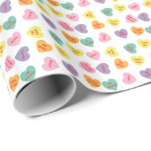 Cadeau Papier d'emballage de coeurs de sucrerie de (Coin rond)