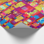 Cadeau Papier d'emballage de collage d'ornement (Coin)