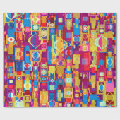 Cadeau Papier d'emballage de collage d'ornement (Plat)