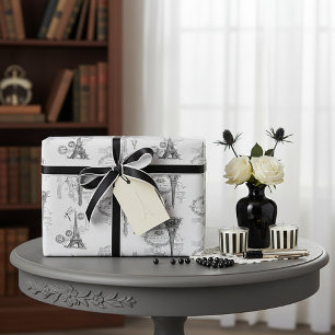 Cadeau Papier d'emballage de collage Eiffel tour