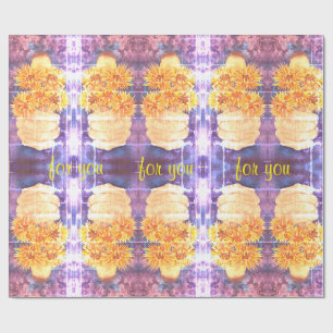 Cadeau Papier d'emballage de conception artistique pour v