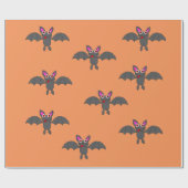 Cadeau Papier d'emballage de conception de batte (Plat)