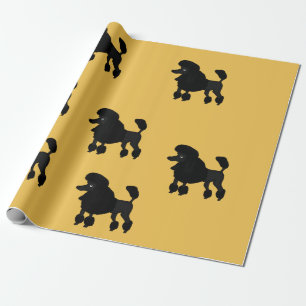 Cadeau Papier d'emballage de conception de caniche