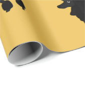 Cadeau Papier d'emballage de conception de caniche (Coin rond)