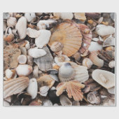 Cadeau Papier d'emballage de conception de coquille de (Plat)