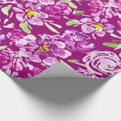 Cadeau Papier d'emballage de conception de fleur d'aquare (Coin)