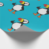 Cadeau Papier d'emballage de conception de macareux (Coin)