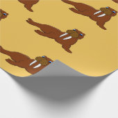 Cadeau Papier d'emballage de conception de morse (Coin)