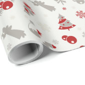 Cadeau Papier d'emballage de conception de Noël (Coin rond)