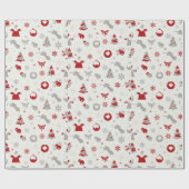 Cadeau Papier d'emballage de conception de Noël (Plat)