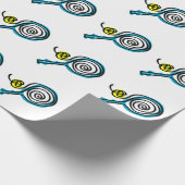 Cadeau Papier d'emballage de conception de raquette de (Coin)