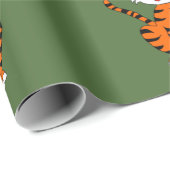 Cadeau Papier d'emballage de conception de tigre (Coin rond)