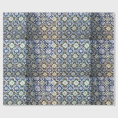 Cadeau Papier d'emballage de conception de tuile de (Plat)