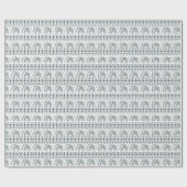 Cadeau Papier d'emballage de conception grise d'éléphant (Plat)