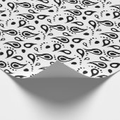 Cadeau Papier d'emballage de conception noire et blanche (Coin)