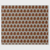 Cadeau Papier d'emballage de cône de pin (Plat)