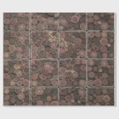 Cadeau Papier d'emballage de corde enroulée abstraite (Plat)