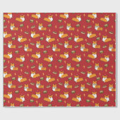 Cadeau Papier d'emballage de corgi de nourriture (Plat)