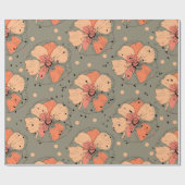 CADEAU PAPIER D'EMBALLAGE DE COULEUR D'AUTOMNE (Plat)