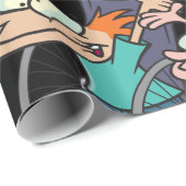 Cadeau Papier d'emballage de course de fauteuil roulant (Coin rond)