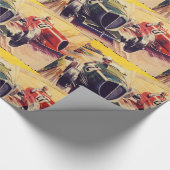Cadeau Papier d'emballage de course sur route (Coin)