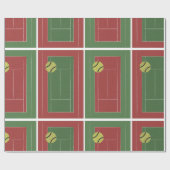 Cadeau Papier d'emballage de courts de tennis (Plat)