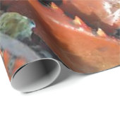 Cadeau Papier d'emballage de crabe (Coin rond)