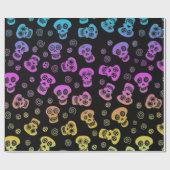 Cadeau Papier d'emballage de crâne (Plat)