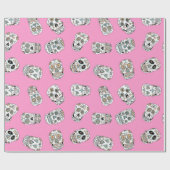 Cadeau Papier d'emballage de crâne de sucre (Plat)