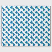 Cadeau Papier d'emballage de dauphin (Plat)