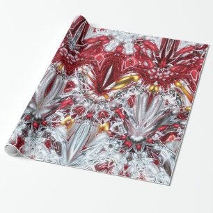 Cadeau Papier d'emballage de décoration de luxe de Noël