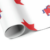 Cadeau Papier d'emballage de Démocrate (Coin rond)