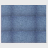 Cadeau papier d'emballage de Denim-regard (Plat)